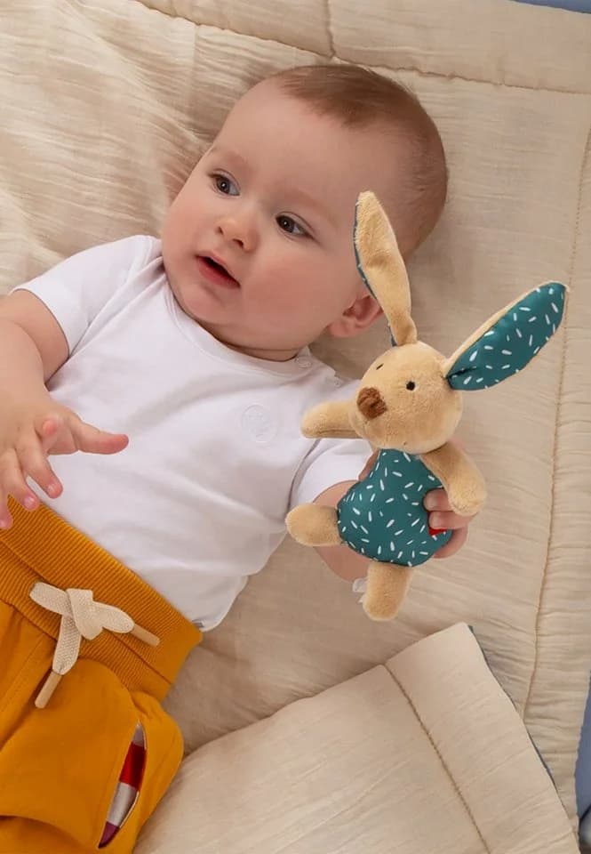 Sigikid Greifling Hase Petrol für Babys und Kinder Unisex - Bild 5