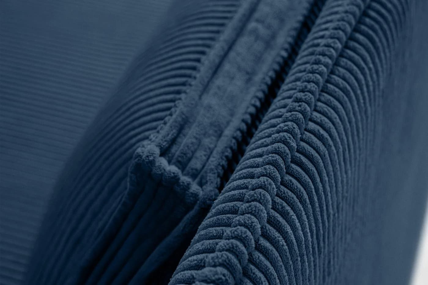 KONSIMO Boxspringbett ROTI 90x200 cm Blau Cord Bettkasten - Bild 4