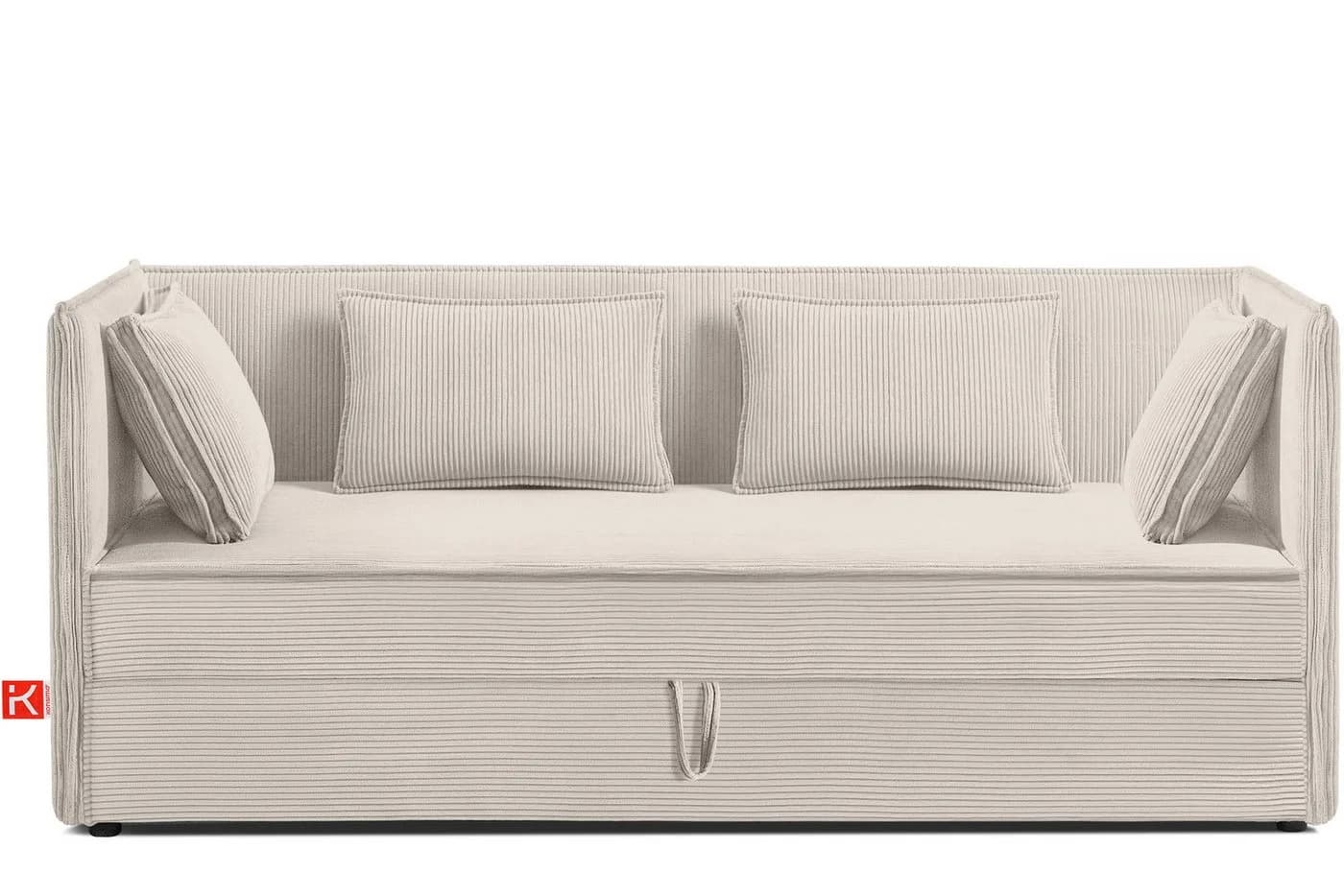 KONSIMO Boxspringbett ROTI Braun Cord Bettkasten - Bild 2