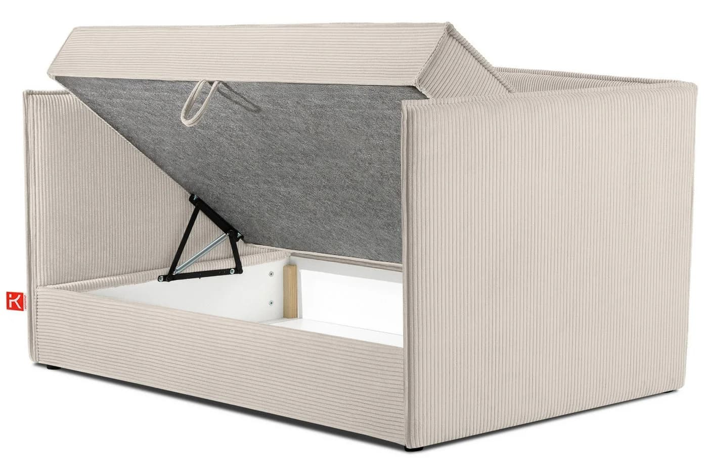 KONSIMO Boxspringbett ROTI Braun Cord Bettkasten - Bild 5