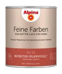 Alpina Wandfarbe Alpina Feine Farben Lack No. 22 Befreiter Feuervogel Glutrot Bild 2