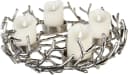Gilde Adventsleuchter Twigs rund silberfarben Aluminium Bild 2