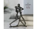 Gilde Skulptur Dancing Paar Braune Eisenfigur Bild 1