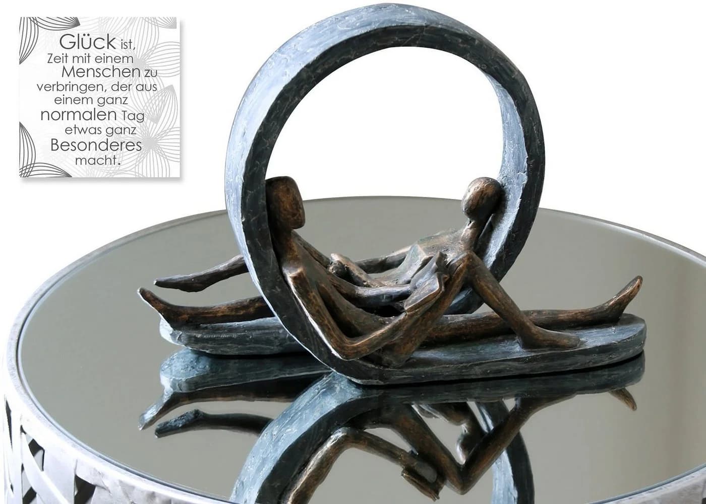 Casablanca by Gilde Dekofigur Skulptur Auszeit Bronze