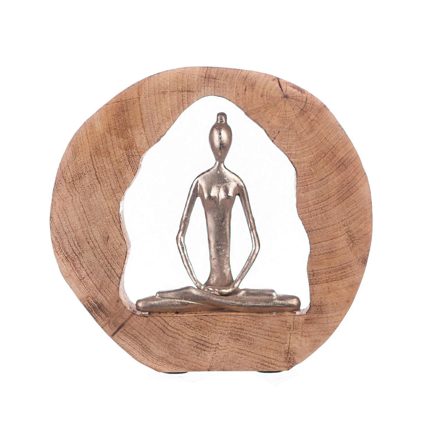 GILDE Dekofigur Skulptur Health Silber/Natur Aluminium