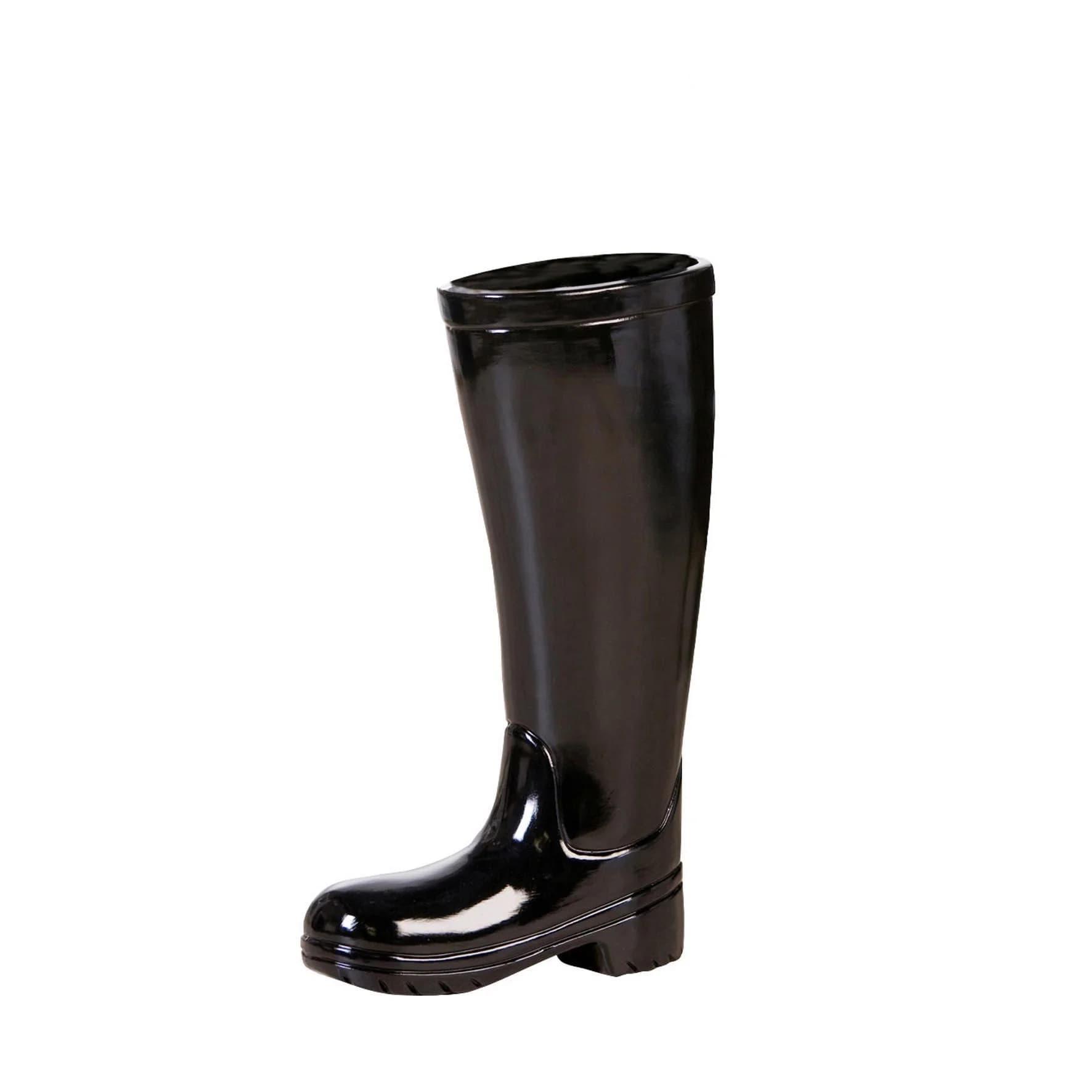 CASABLANCA BY GILDE Schirmständer Gummistiefel Schwarz Keramik - Bild 3