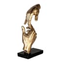 Casablanca by Gilde Skulptur Two Hands Dekofigur Gold Schwarz Bild 2