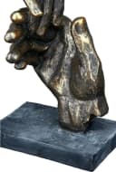 Casablanca by Gilde Dekofigur Skulptur Two Hands Bronzefarben Bild 1