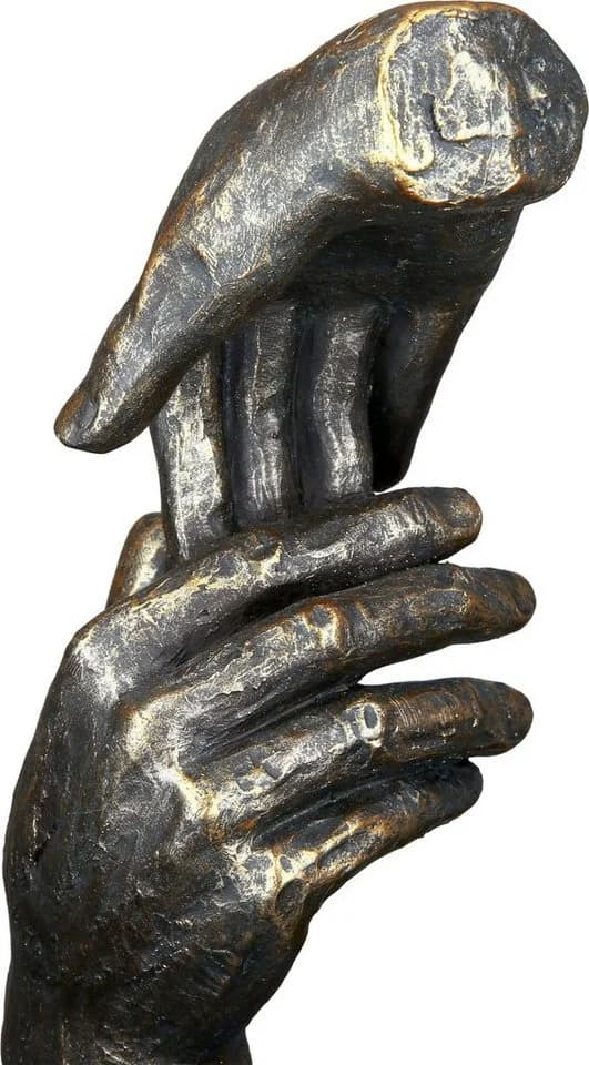 Casablanca by Gilde Dekofigur Skulptur Two Hands Bronzefarben - Bild 4