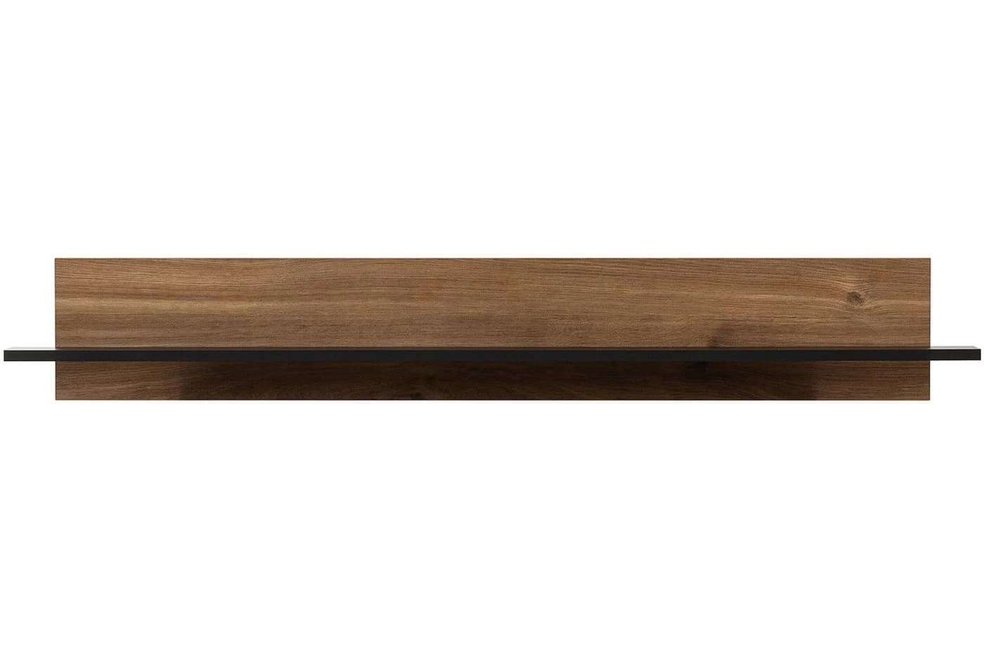 KONSIMO Wandregal CHRISTO Wandboard Loft Holzoptik Braun Schwarz - Bild 2