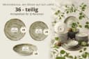 KONSIMO® Tafelservice ERATO 36-tlg. Hartporzellan Beige/Braun Bild 5