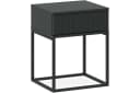 KONSIMO Nachttisch RECTUS Schwarz Push-to-Open Modern Bild 3