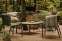 KONSIMO Gartenlounge-Set FICCARI 3-tlg. Olivgrün Kunststoff stapelbar Bild 4