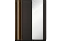 KONSIMO® Schwebetürenschrank CASTARI Kleiderschrank Schwarz Bild 1