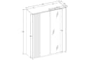 KONSIMO® Schwebetürenschrank CASTARI Kleiderschrank Schwarz Bild 5
