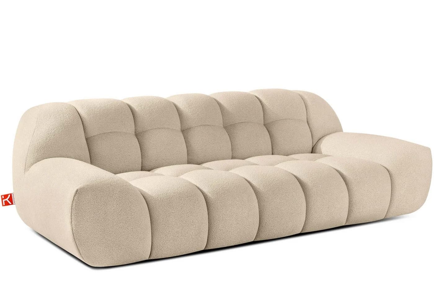 KONSIMO VENA 3-Sitzer Sofa Japandi Bouclé Beige - Bild 2