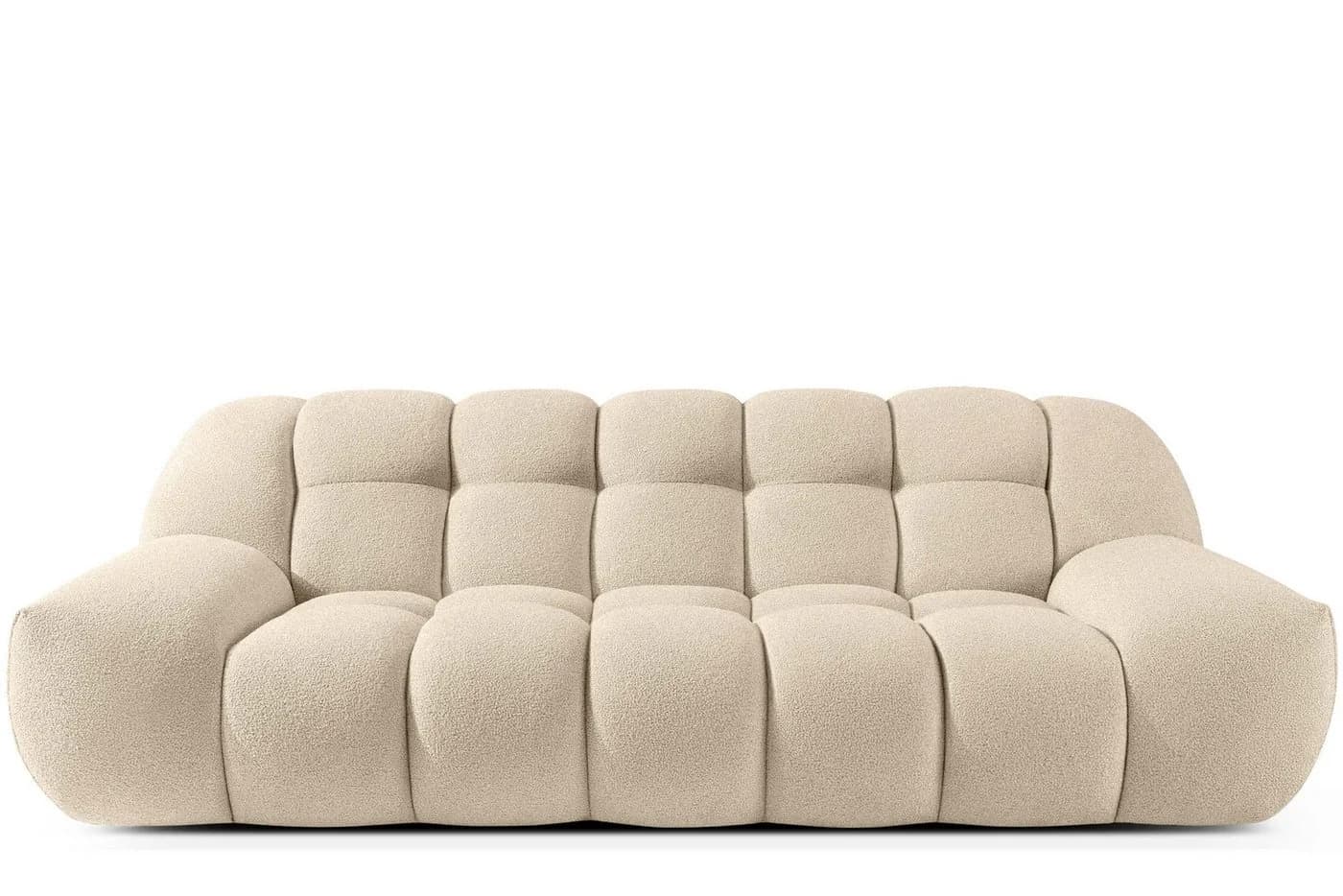 KONSIMO VENA 3-Sitzer Sofa Japandi Bouclé Beige - Bild 3