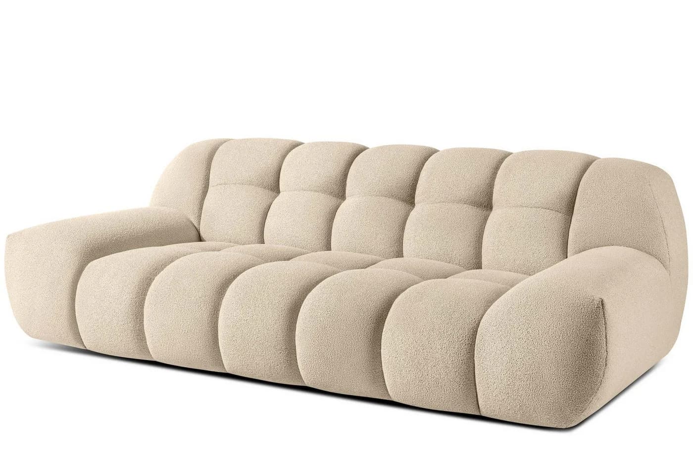 KONSIMO VENA 3-Sitzer Sofa Japandi Bouclé Beige - Bild 5