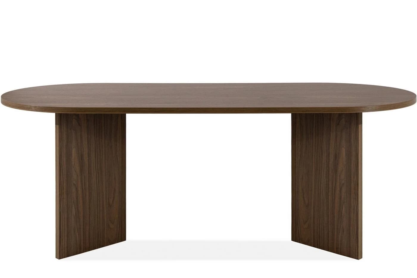 KONSIMO Esstisch FABER Oval Dunkle Walnuss V-förmige Beine - Bild 3