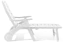 KONSIMO Gartenliege TIDIA 2er Set Weiß Verstellbar Klappbar Bild 4