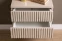 KONSIMO Nachttisch RECTUS II Set 2 St Kaschmir Push-to-Open Geriffelt Bild 5