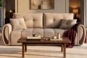 KONSIMO® 3-Sitzer Sofa NILO Schlafsofa hellbeige mit Bettkasten Bild 2