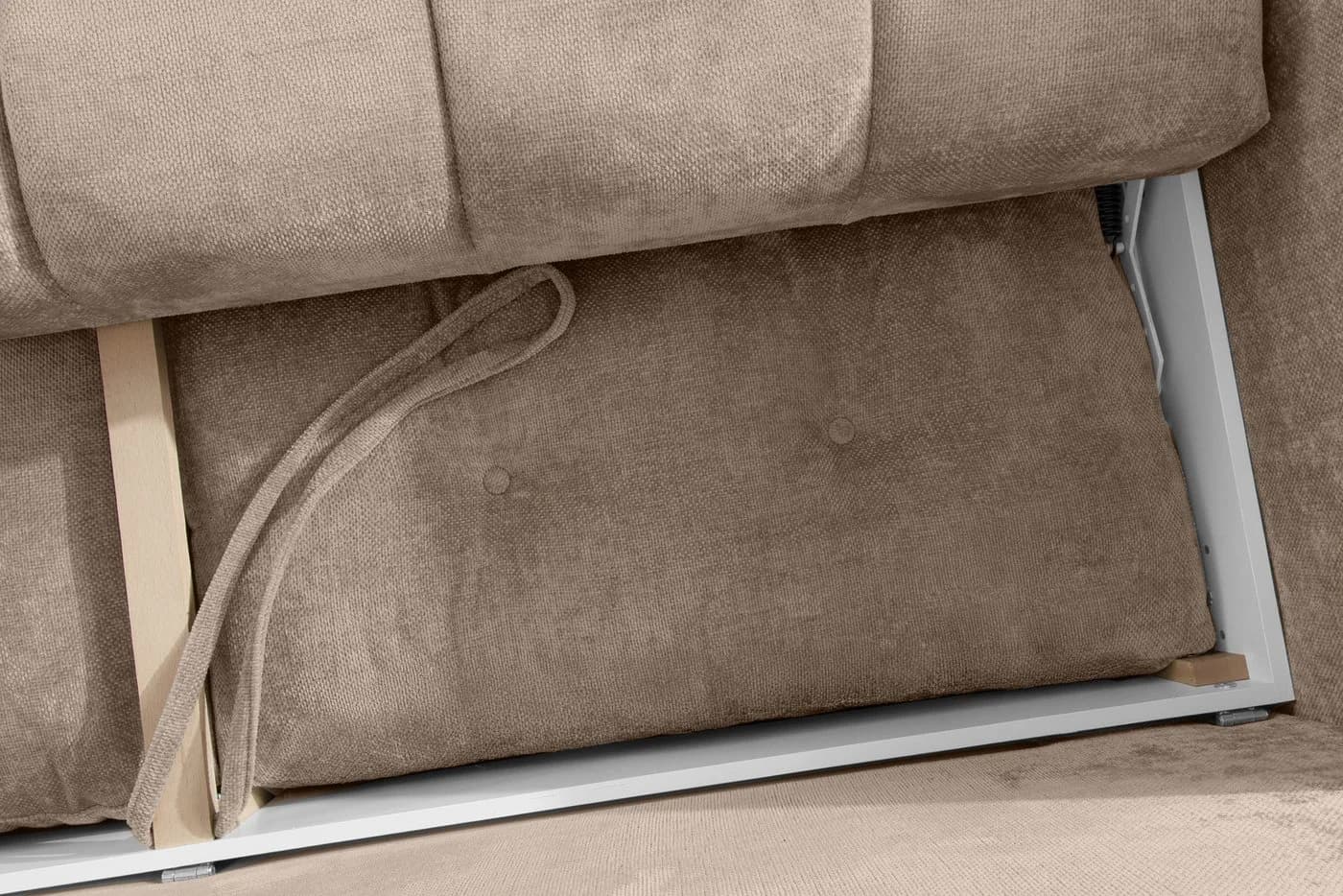 KONSIMO® 3-Sitzer Sofa NILO Schlafsofa hellbeige mit Bettkasten - Bild 5
