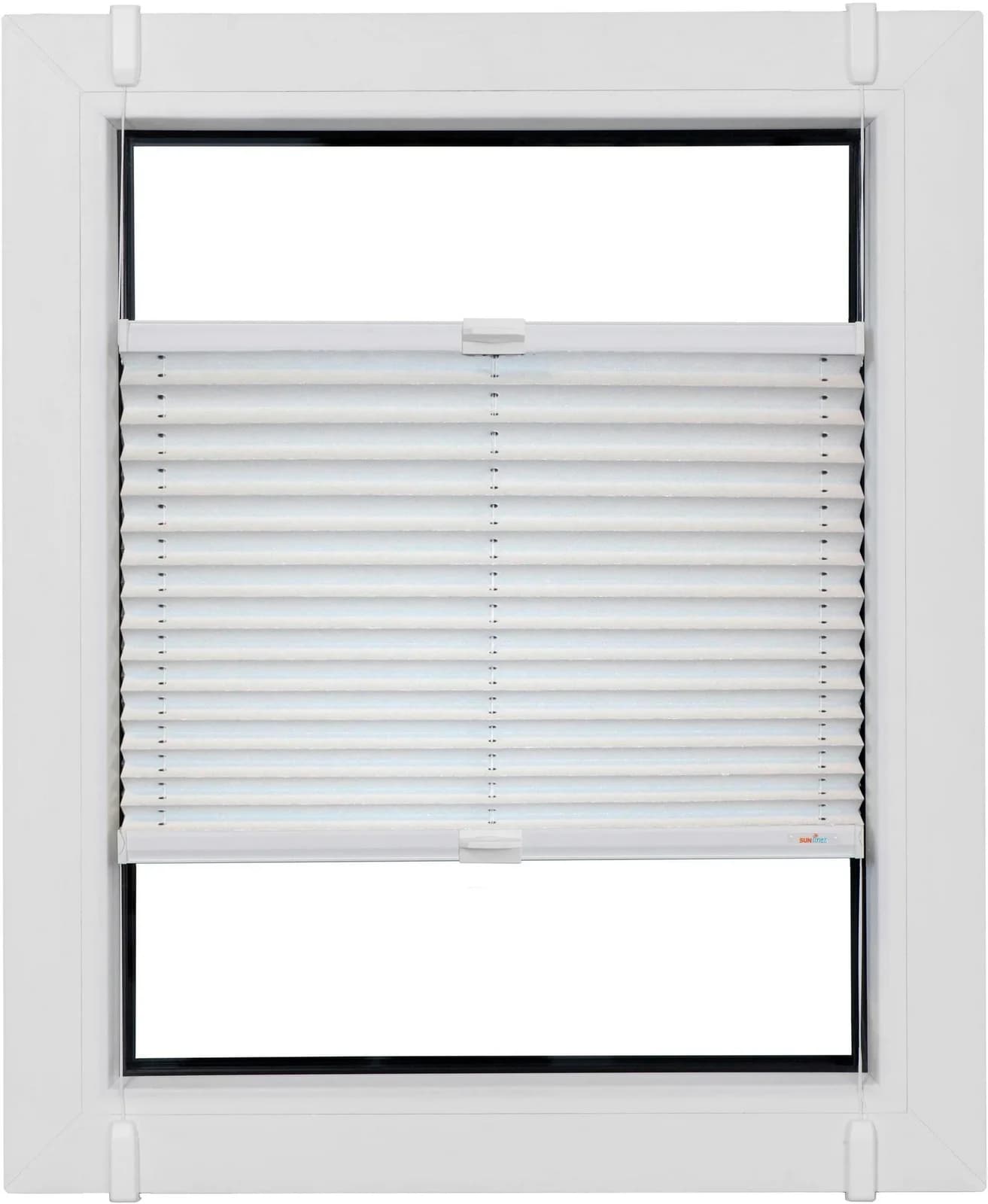 SUNLINES Plissee Young Style Energy Saving Weiß Verdunkelnd