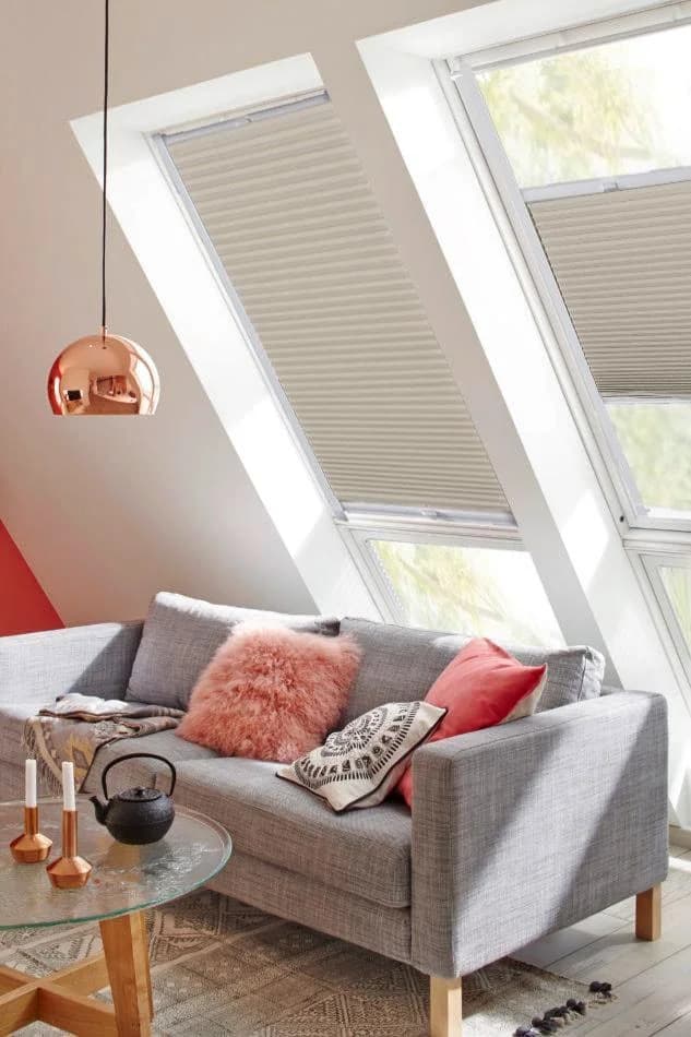 SUNLINES Dachfensterplissee StartUp Style Honeycomb beige