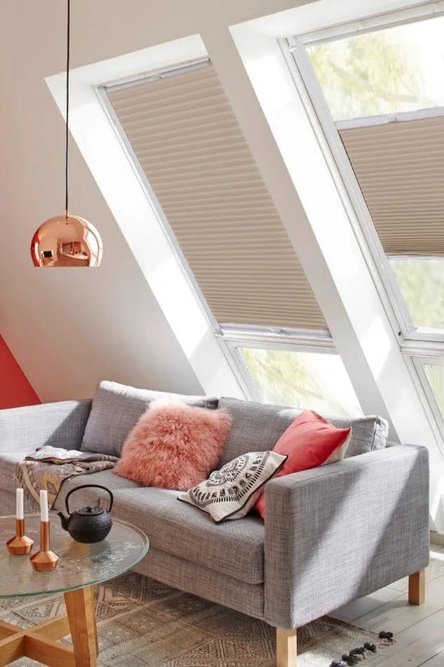 Dachfensterplissee SUNLINES StartUp Style Honeycomb VD - Verdunkelung