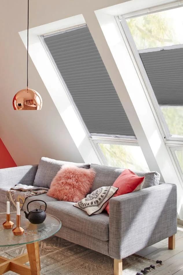 Dachfensterplissee SUNLINES StartUp Style Honeycomb VD Anthrazit