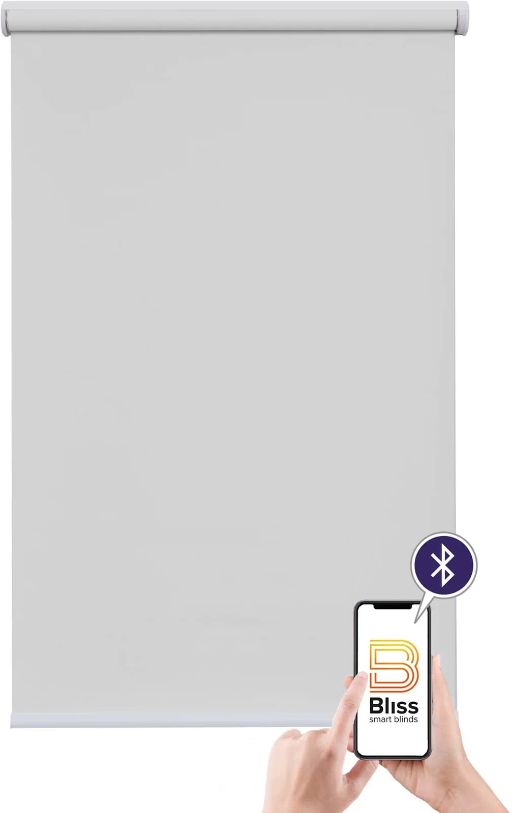 Elektrisches Rollo SUNLINES Akkurollo blickdicht grau 190x220cm