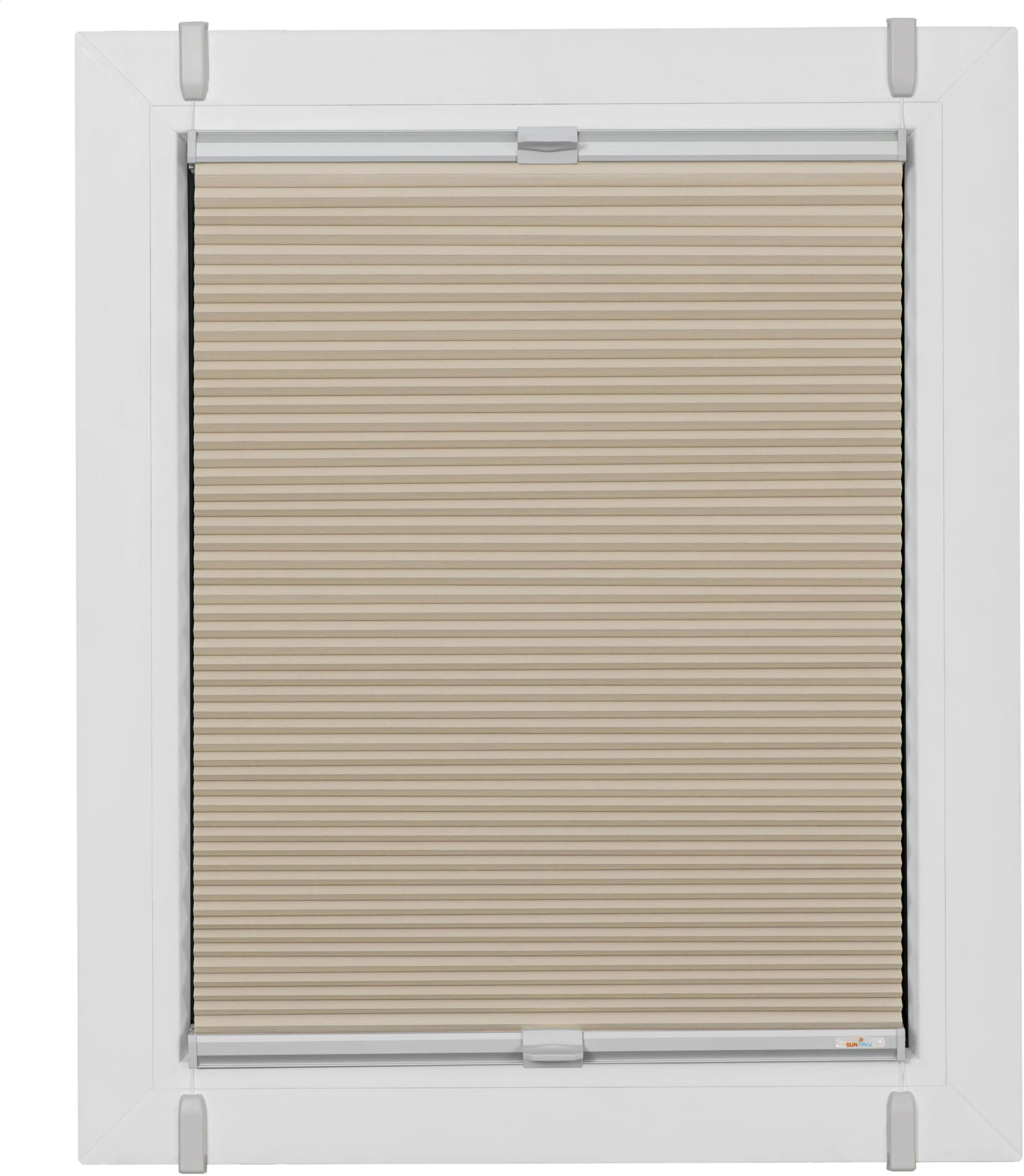 SUNLINES Wabenplissee One Size Style Honeycomb VD Beige Grau