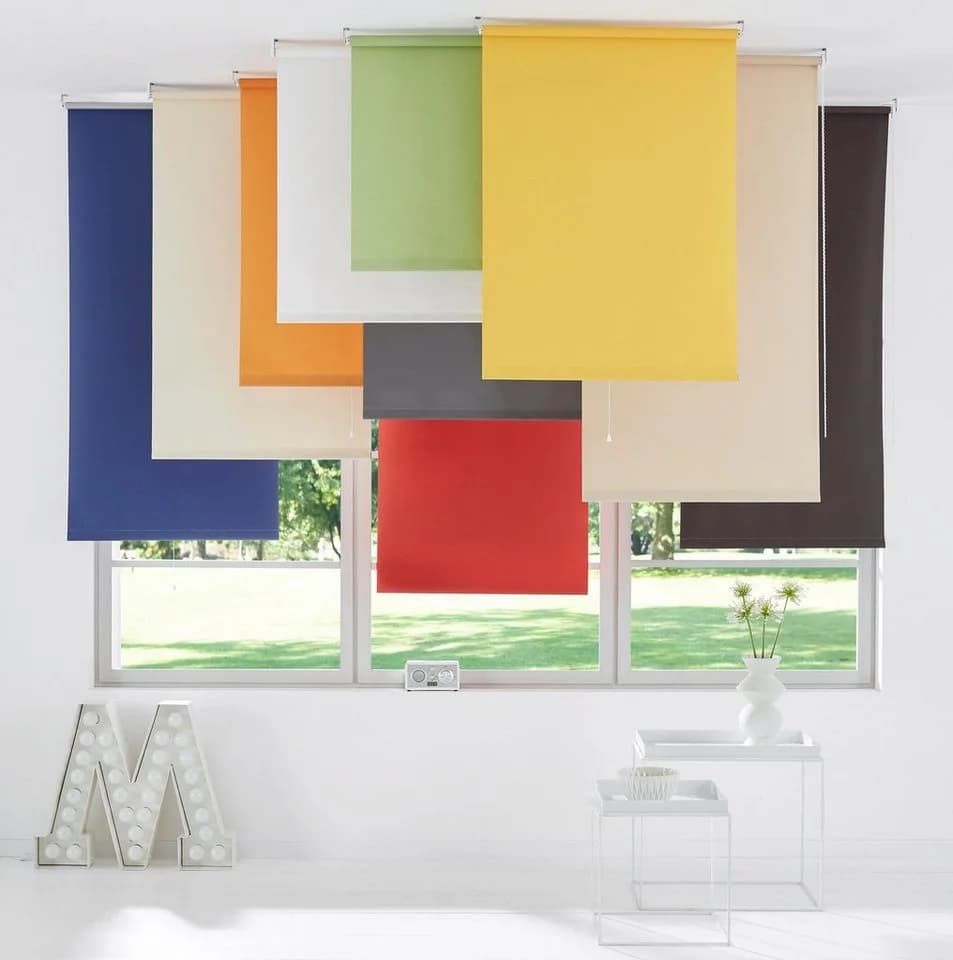 Springrollo SUNLINES Uni Rot Verdunkelnd Polyester - Bild 4