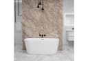 duschspa Badewanne 150x75x58/170x80x60cm weiß Oval Freistehende Badewanne Bild 2