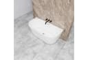 duschspa Badewanne 150x75x58/170x80x60cm weiß Oval Freistehende Badewanne Bild 3