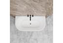 duschspa Badewanne 150x75x58/170x80x60cm weiß Oval Freistehende Badewanne Bild 4