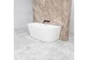duschspa Badewanne 150x75x58/170x80x60cm weiß Oval Freistehende Badewanne Bild 5
