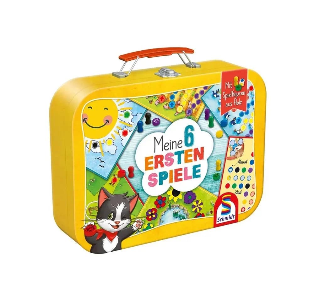 Schmidt Spiele Meine 6 ersten Spiele - Kinderspiele im Metallkoffer Bunt - Bild 2