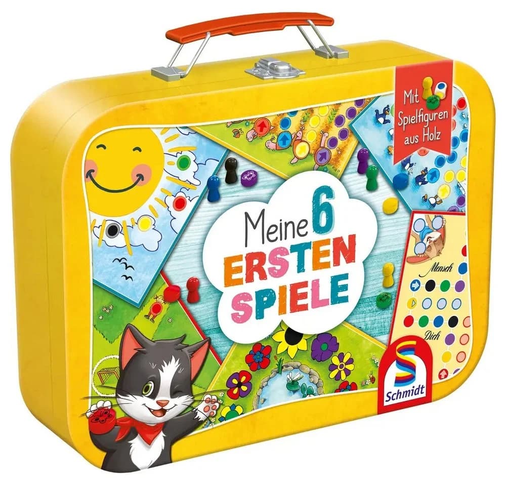 Schmidt Spiele Meine 6 ersten Spiele - Kinderspiele im Metallkoffer Bunt - Bild 4