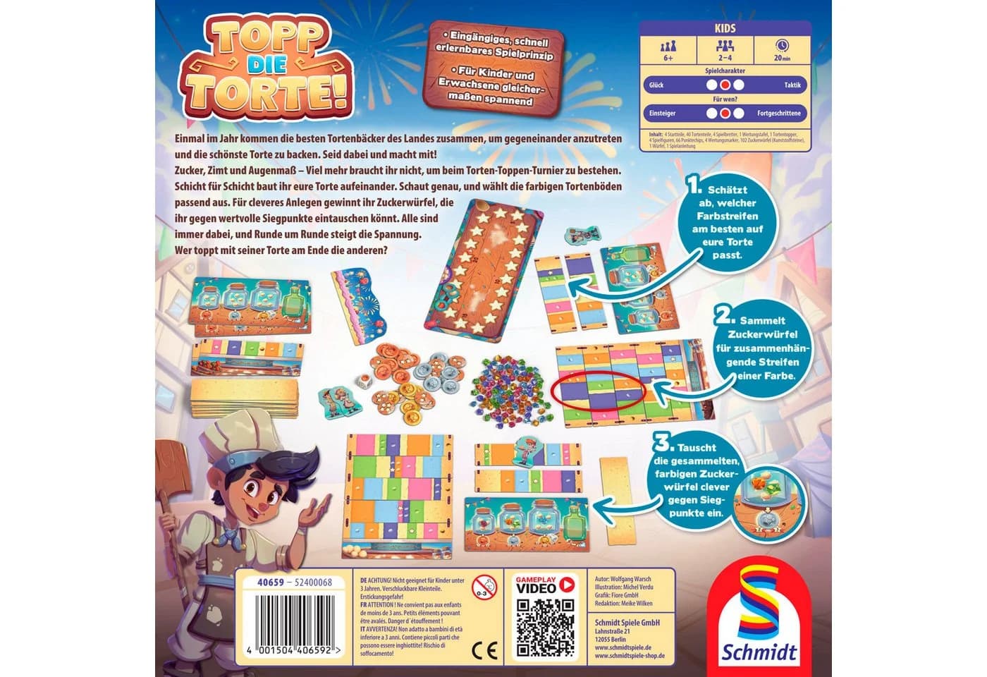 Schmidt Spiele Topp die Torte - Kinderspiel des Jahres 2025 Bunt - Bild 3