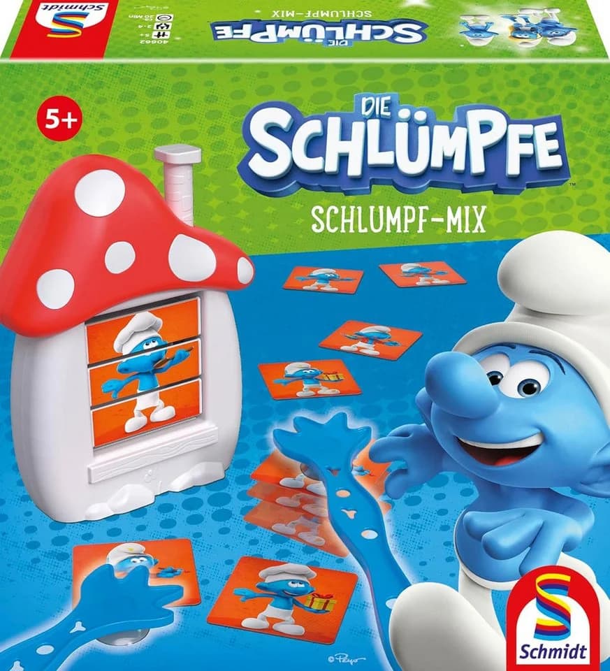 Schmidt Spiele Die Schlümpfe Schlumpf Mix Kinderspiel Action für 2–4 Spieler - Bild 2