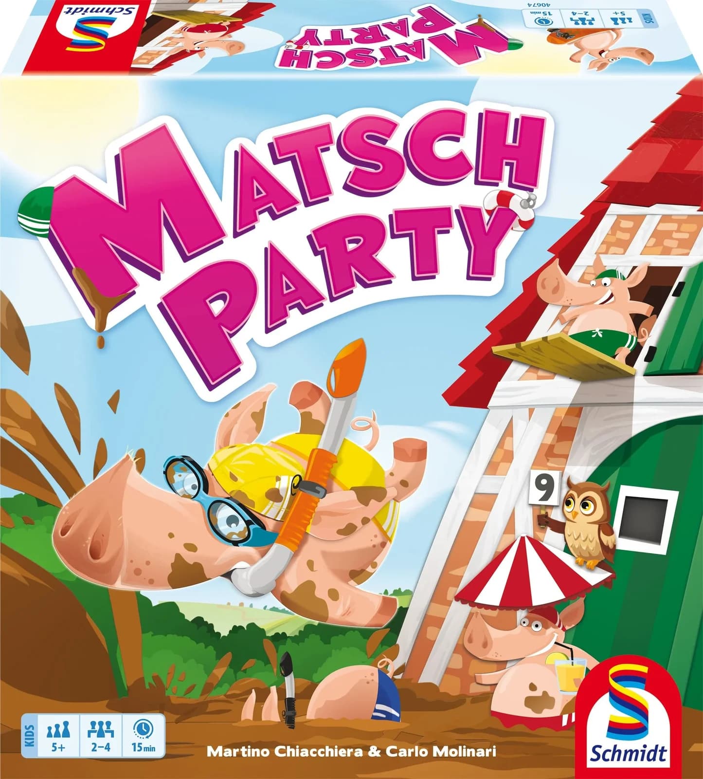 Schmidt Spiele Matsch-Party Brettspiel Bunt Kinder ab 5 Jahren