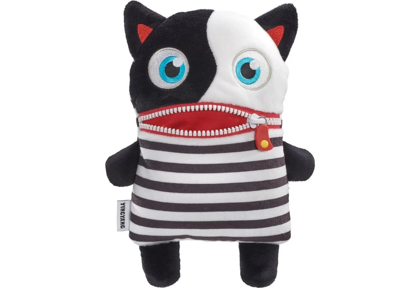 Schmidt Spiele Sorgenfresser YingYang Kuscheltier Katze Schwarz-Weiß