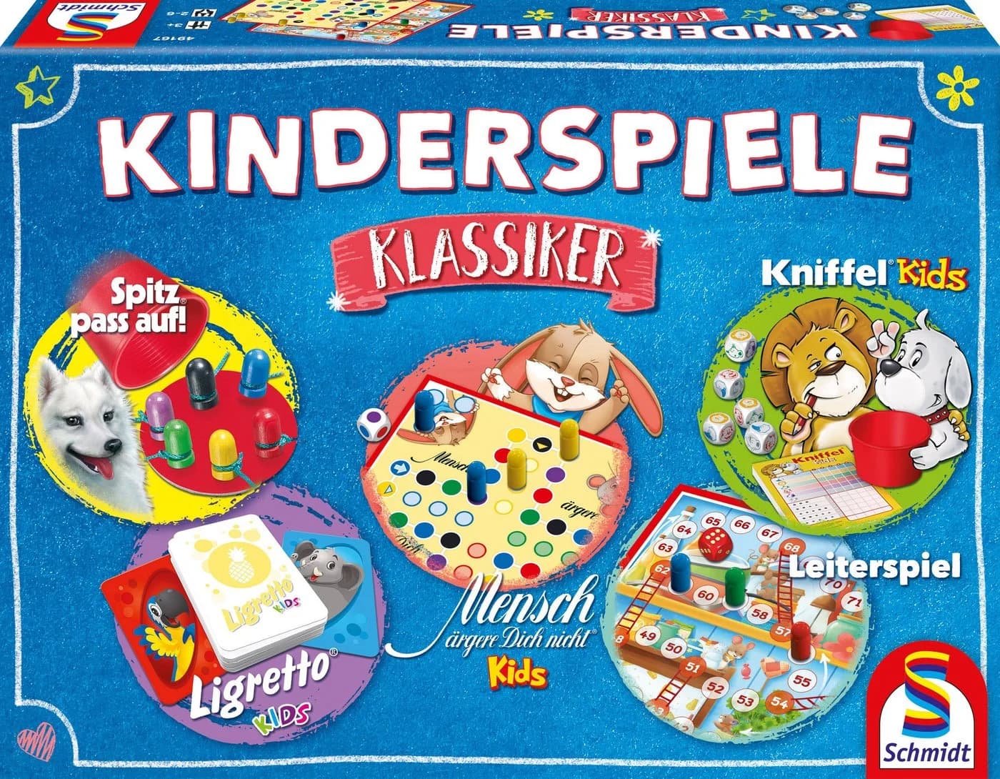 Schmidt Spiele Spielesammlung Kinderspiele Klassiker Bunt 5-tlg. - Bild 2