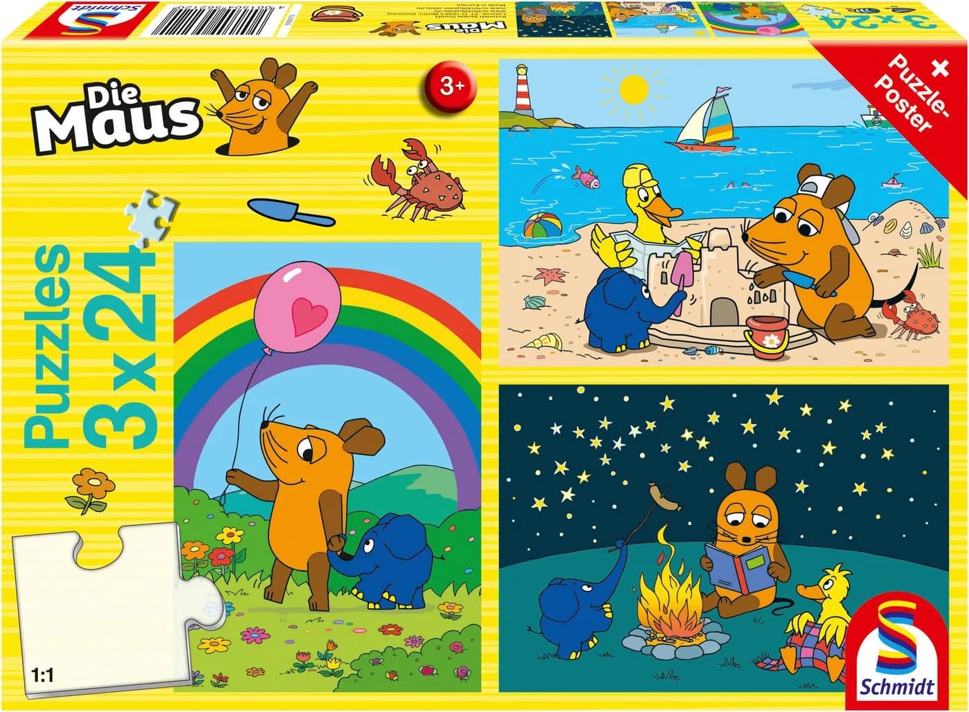 Schmidt Spiele Puzzle Die Maus Gute Freunde 72 Teile - Bild 2