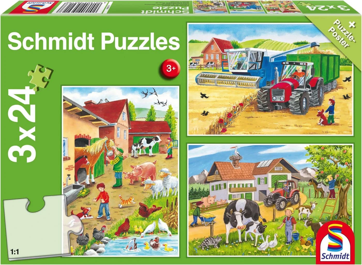 Schmidt Spiele Puzzle Auf dem Bauernhof 72 Teile Bunt Kinderpuzzle - Bild 2