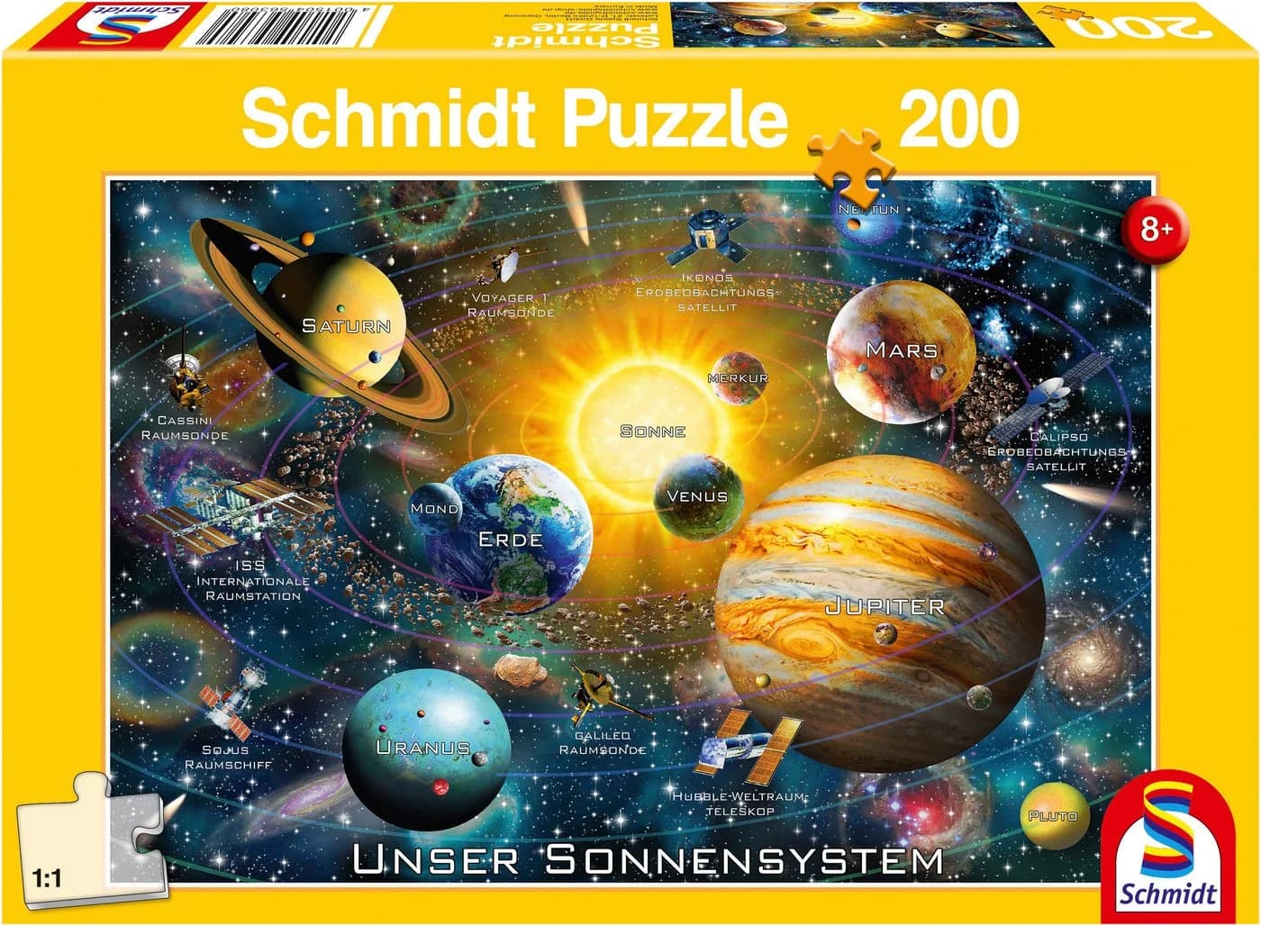 Schmidt Spiele Puzzle Unser Sonnensystem 200 Teile Bunt - Bild 2