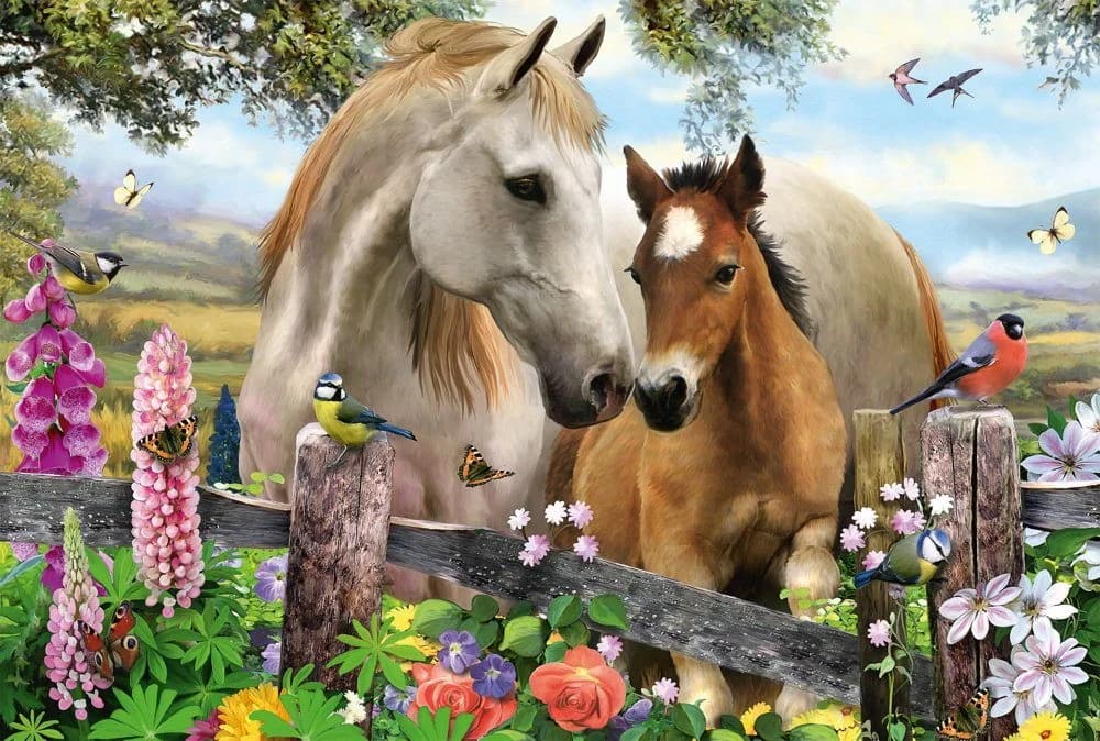 Schmidt Spiele Puzzle 150 Teile Stute und Fohlen