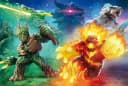 Schmidt Spiele Puzzle Schleich Eldrador Kampf der Welten 200 Teile Bild 1